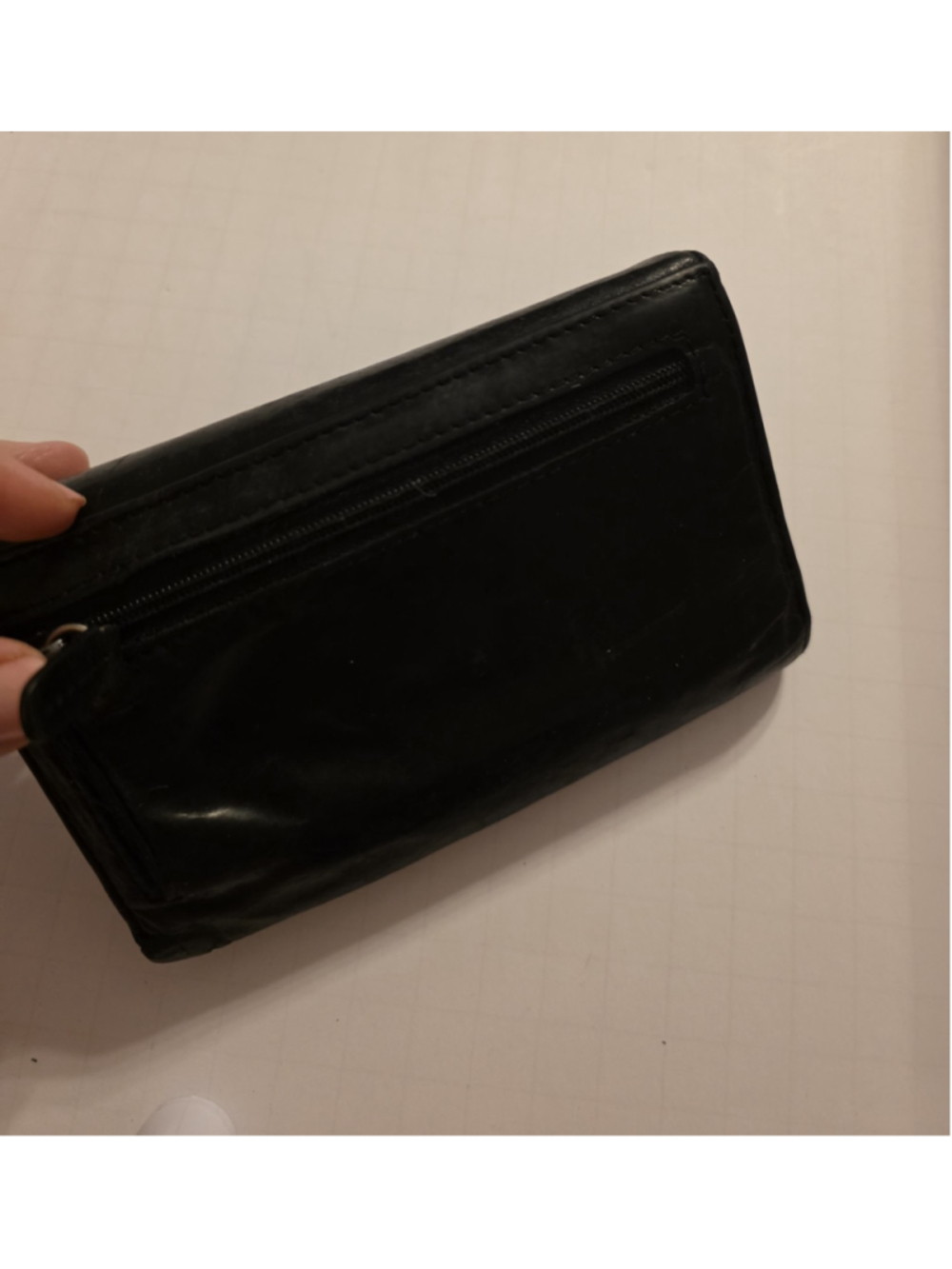 Vintage Kenneth Cole Women's Tri-Fold Black Wallet - Picture 7 of 13